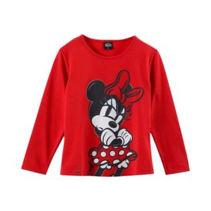 Polera Manga Larga Infantil Minnie Irritated Rojo