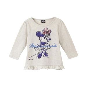 Polera Manga Larga Infantil Minnie Smile Gris