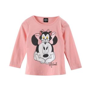 Polera Manga Larga Infantil Minnie Kitty Rosado