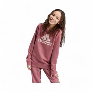 Polerón Niñas Adidas Essentials Logo Grande Cerrado Rosado