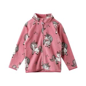 Polar Infantil Hearts Unicornio Rosado
