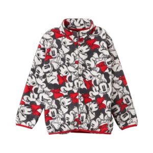 Polar Niña Minnie Mouse Estampado Integral Blanco