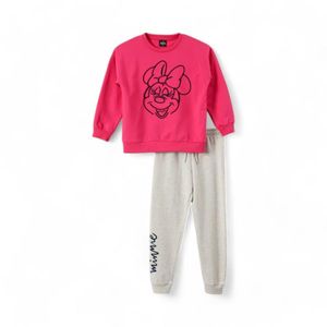 Conjunto Buzo Niñas TBC Cordón Minnie Rosado/Gris