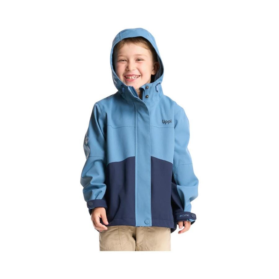 Chaqueta Impermeable Niños Lippi Massif B.Dry Azul Piedra