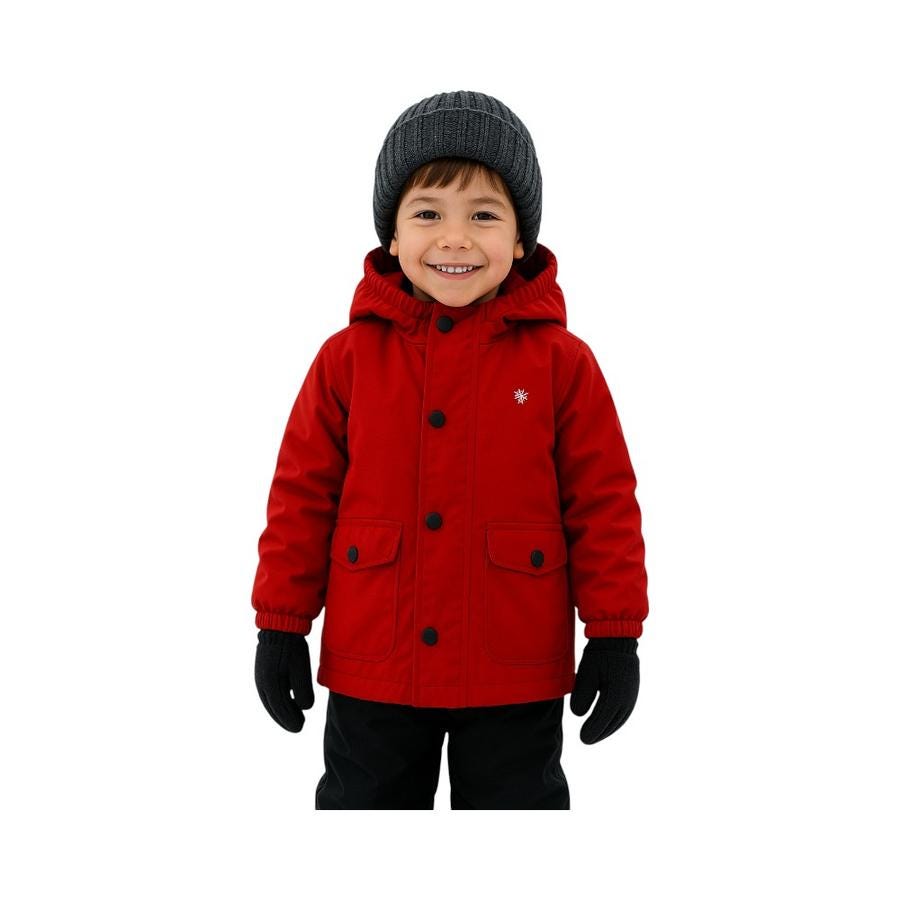 Cortaviento Greenlife Infantil Invierno Rojo