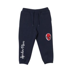Pantalón de Buzo Infantil Spiderman Logo Azul