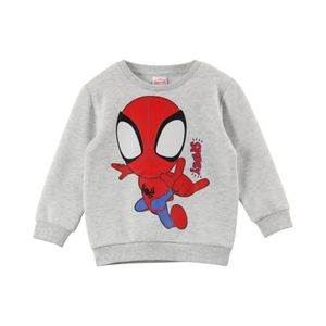 Polerón Infantil Marvel Spidey Estampado Chibi Gris