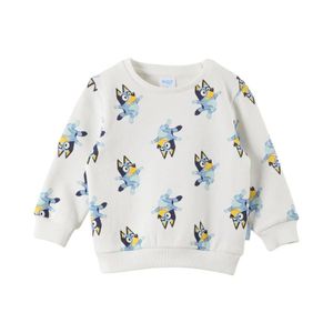 Polerón Cerrado Infantil Dancing Bluey Blanco