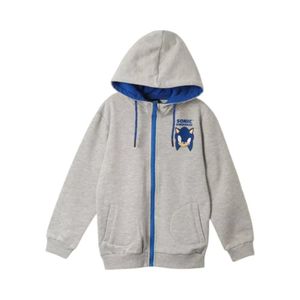 Polerón TBC Infantil Con Gorro Unstoppable Sonic Gris