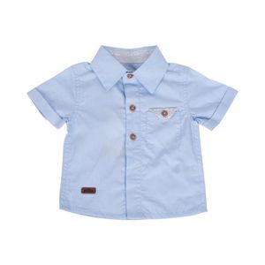 Camisa Manga Corta Niño Pillín PVA811-24 Algodón Celeste