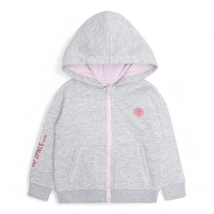 Poleron Niña Osito Con Gorro Gris