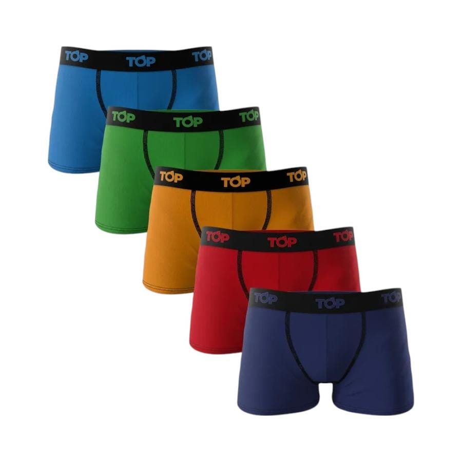 Pack 5 Boxer Algodón C5 Niño Top Multicolor