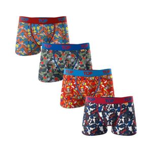 Pack 4 Boxer Algodón C1 Niño Naruto Top Multicolor