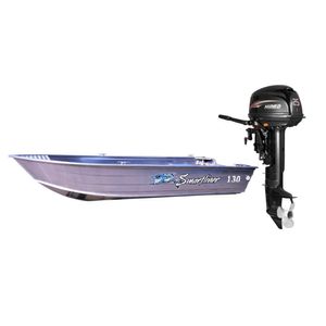 Bote Aluminio Smartliner 130 Classic + Motor 2T Hidea 25HP