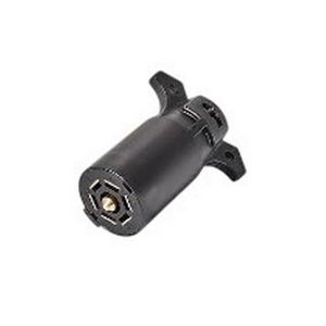 ENCHUFE MACHO 6 PINES PLANO PLAST NEGRO