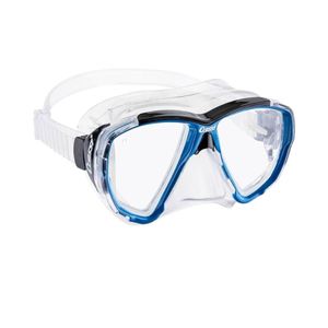 Mascara Buceo Cressi Big Eyes Goma Blanco/Azul Claro