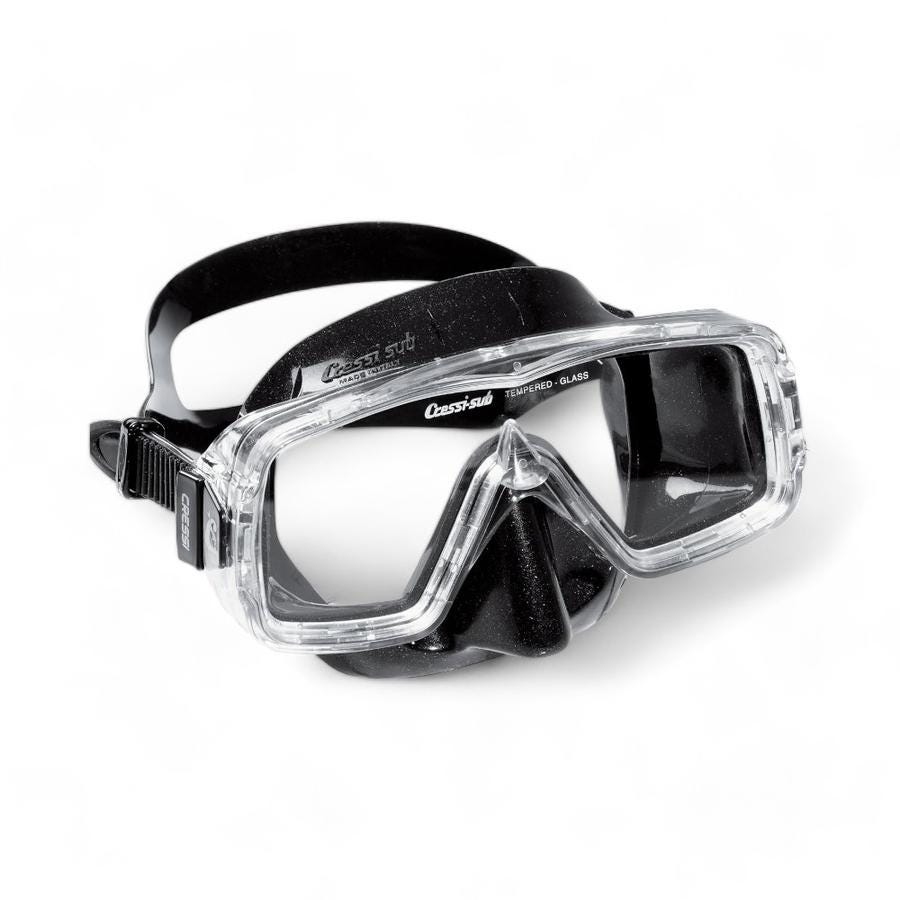 Mascara Buceo Cressi Sirena Silicona Negro