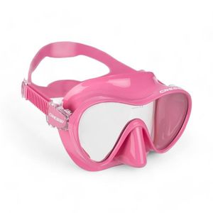 Mascara Buceo Cressi F1 Sin Marco Silicona Rosado