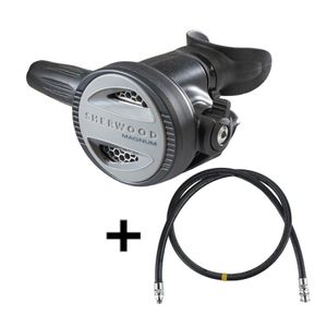 Pack Regulador Sherwood Magnus Pro Negro+Manguera 3/8 100 Cm