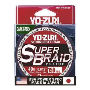 Multifilamento Yo-Zuri 0.32 - 135 Mts 40 Lb Verde