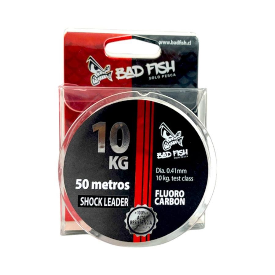 Línea Pesca Badfish Fluorocarbono 50m 9kg Transparente