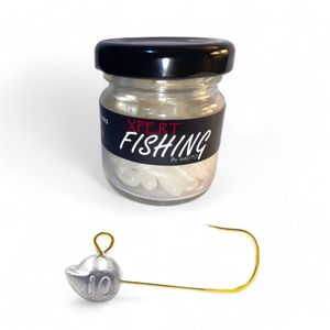 Combo 20 Vinilos Blank Xpert Fishing + 4 Jig Head Mustad Finesse