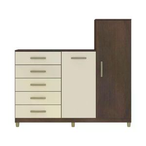 Comoda Baum Chicago 2 Puertas Café/Champagne