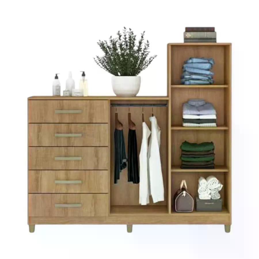 Comoda Baum Chicago 2 Puertas Café Miel