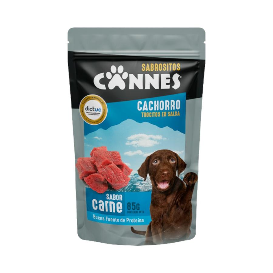 Alimento Húmedo para Cachorros Cannes Sobre Carne 85 g