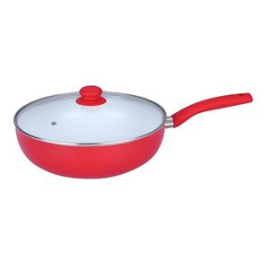 Wok C/ Tapa 30cm Rojo