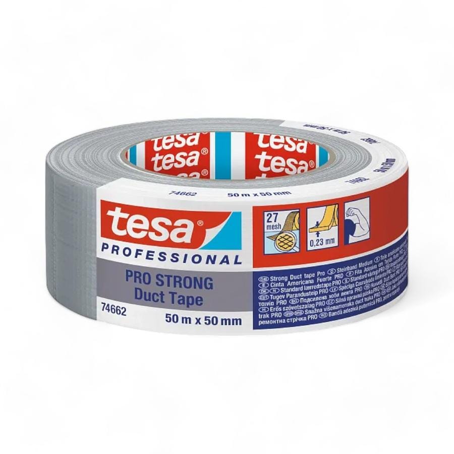 Cinta Americana Tesa Pro-Strong 25 M X 48 Mm Gris