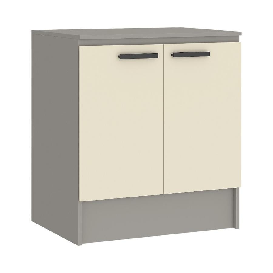 Base Cocina Baum 2 Puertas Gris/Champagne