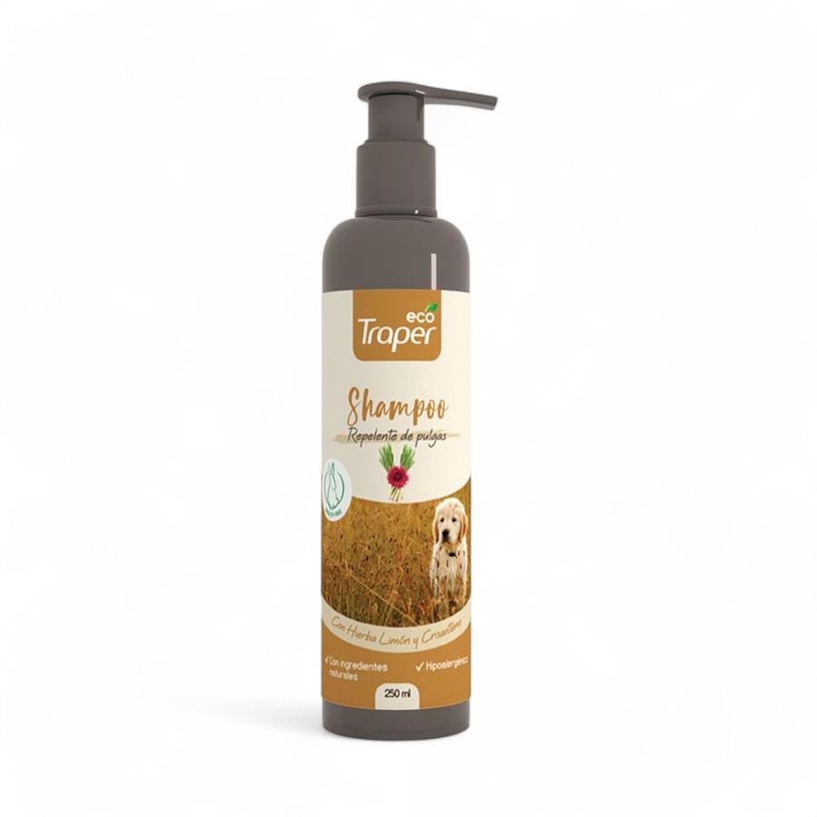 Shampoo Perros EcoTraper Repelente De Pulgas 250 Ml