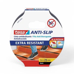 Cinta Antideslizante Tesa 25 Mm X 5 Mts Negro