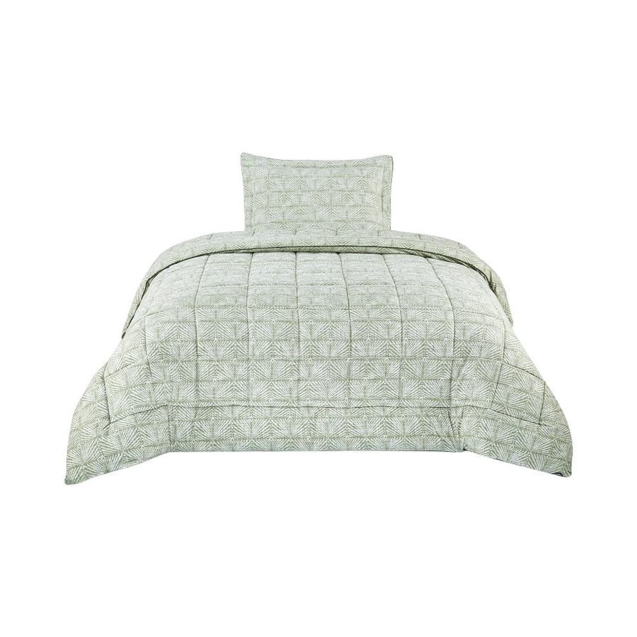 Plumón Rustic 1.5 Plazas Matiz Verde