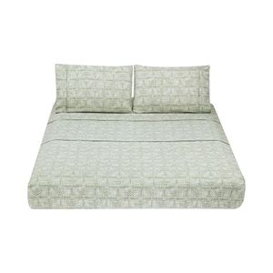 Sábanas Rustic 2 Plazas Matiz Estilo Fresco Verde