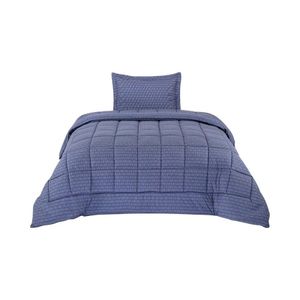 Plumón Matiz 1.5 Plazas Geometric Azul