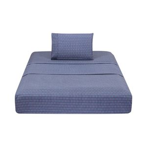 Sábanas Matiz 1.5 Plazas Geometric Azul