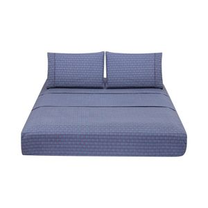 Sábanas Matiz 2 Plazas Geometric Azul
