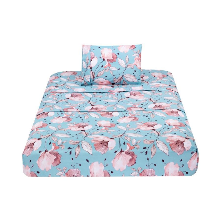 Sábanas Classic 1.5 Plazas Matiz Celeste