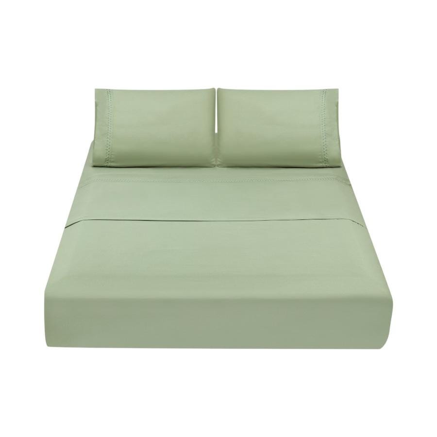 Sábanas Rustic 2 Plazas Matiz Textura Suave Verde