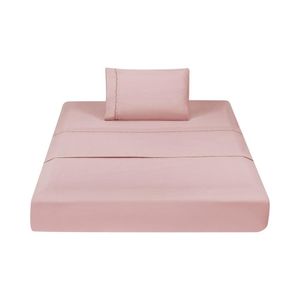 Sábanas Boho 1.5 Plazas Matiz Acabado Delicado Rosa Palo