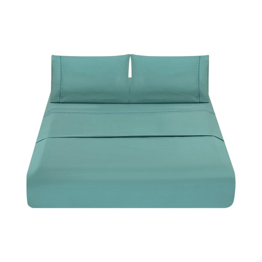 Sábanas Botanic 2 Plazas Matiz Toque Fresco Petróleo