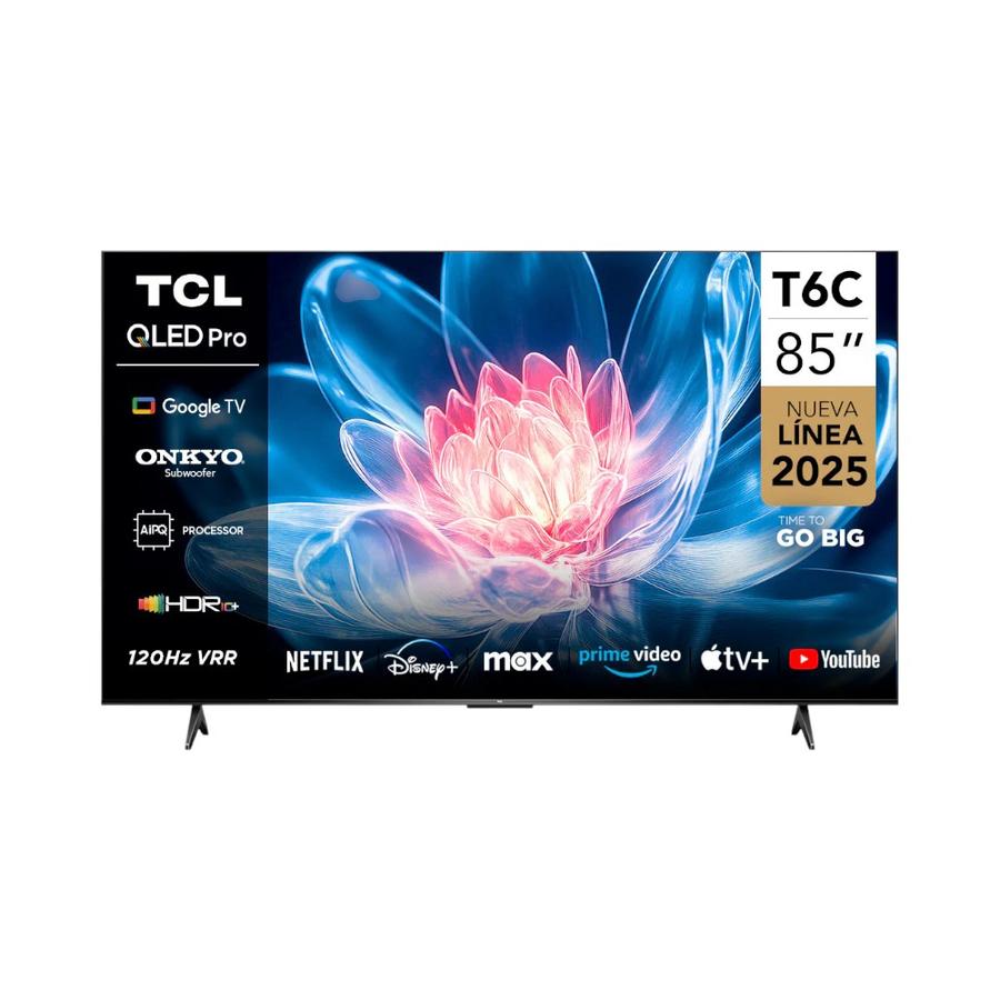 SmartTV TCL 85"" UHD QLED 85T6C DLG 120Hz Google Tv