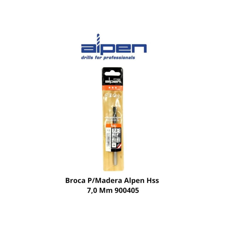 Broca Madera 7 mm Alpen 900405 Art.616