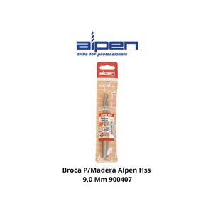 Broca Madera 9 mm Alpen 900407 Art.616