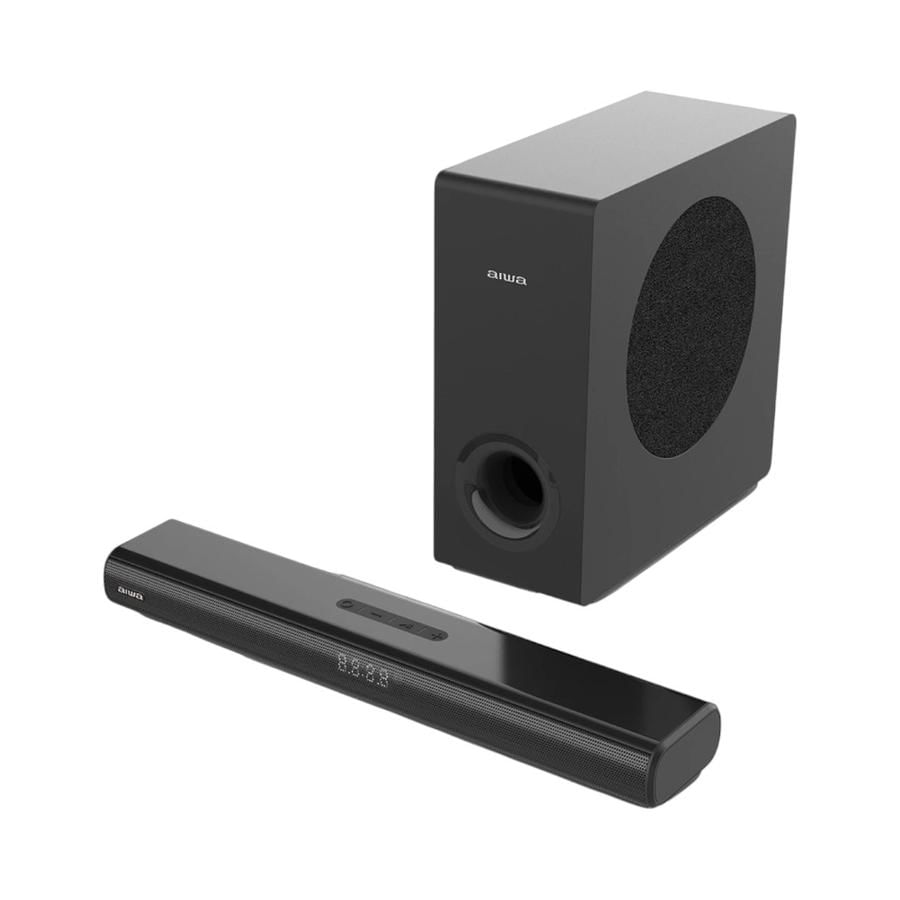 Barra de sonido 2.1 AIWA 80W RMS con subwoofer inalambrico