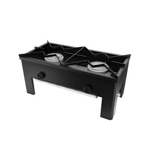 Anafe 2 Platos Bajo Maigas 43x43 Negro