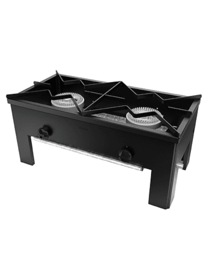 Anafe 2 Platos Bajo Maigas 43x43 Negro