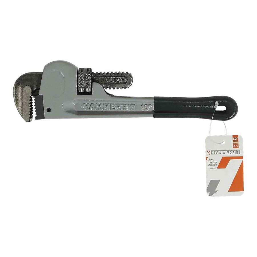 Llave Inglesa Stillson 10"" Hammerbit Plateado